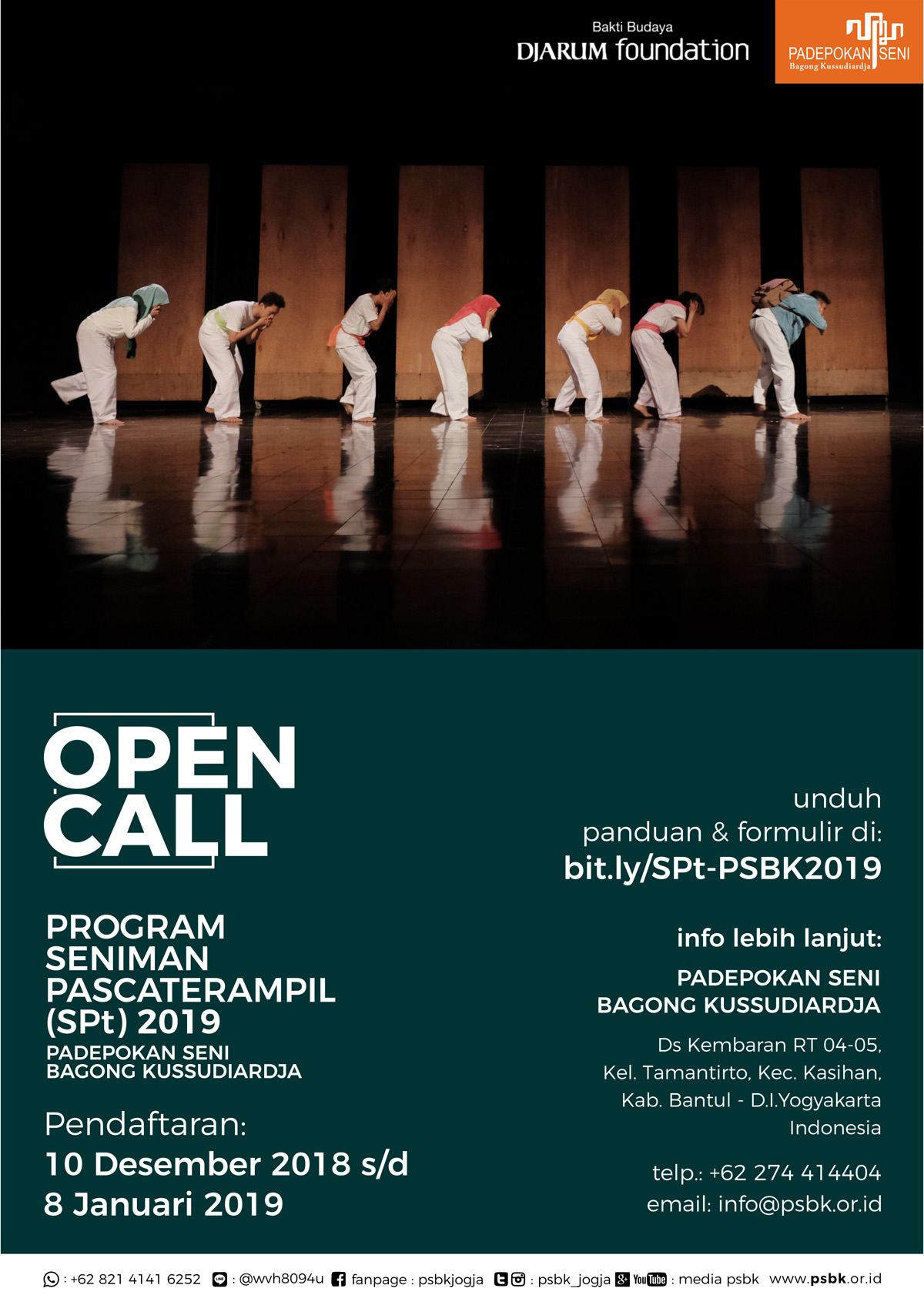 Psbk Open Call Program Seniman Pascaterampil 2019 Yogya