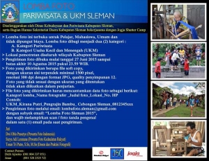 Lomba Foto Pariwisata dan UKM Sleman