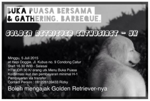 Buka Bersama & Gathering Penggemar Golden Retriever Area Jogja