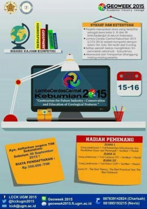 Lomba Cerdas Cermat Kebumian Tingkat SMA