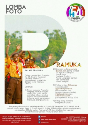 Lomba Foto Pramuka