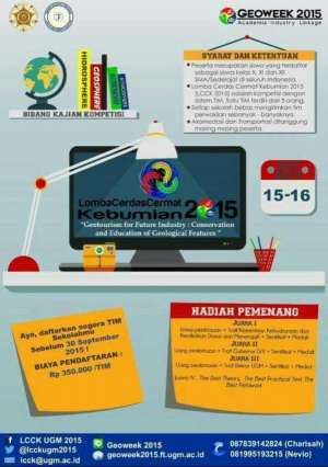 Lomba Cerdas Cermat Kebumian di Teknik Geologi UGM