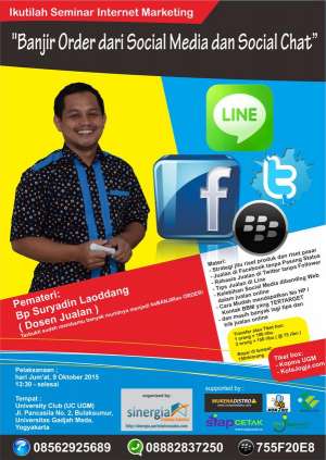 Seminar "Banjir Order dari SosMed & Social Chat" di UC UGM