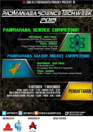 Padmanaba Science Competition & Water Rocket Competition di SMAN 3 Yogyakarta