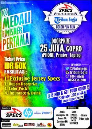 Specs Running & Tribun Jogja Color Fun Run 