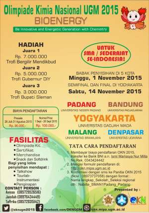 Olimpiade Kimia Nasional UGM 2015