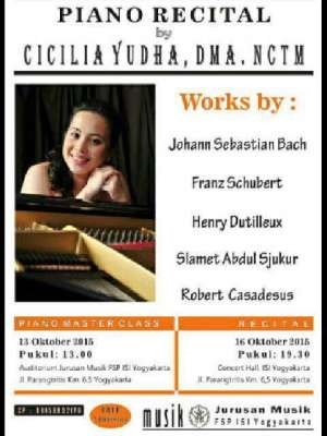 American Master Pianist Recital by Cecilia Yudha