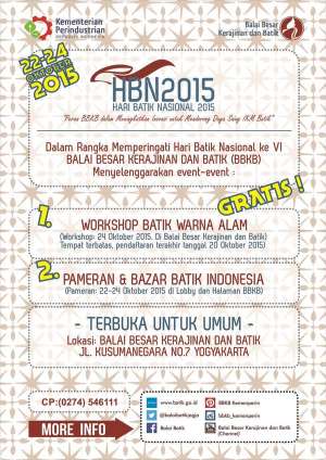 Workshop Batik Warna Alam