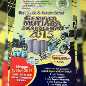 Bersepeda & Senam Sehat Gempita Mutiara Bank Sleman 2015
