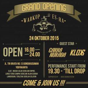 Grand Opening Warkop Es-Ha