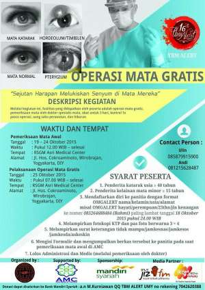 Operasi Mata Gratis TBM Alert FKIK UMY