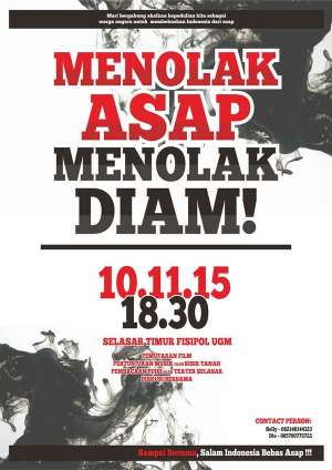 Menolak Asap, Menolak Diam