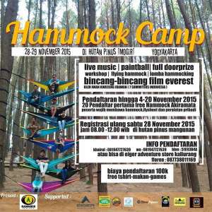 Hammock Camp di Hutan Pinus Imogiri