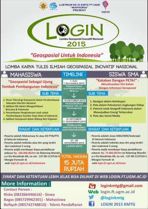 LKTI Geospasial Nasional untuk Mahasiswa & Siswa SMA