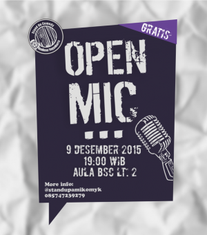 Openmic Stand Up Comedy di Amikom Yogyakarta