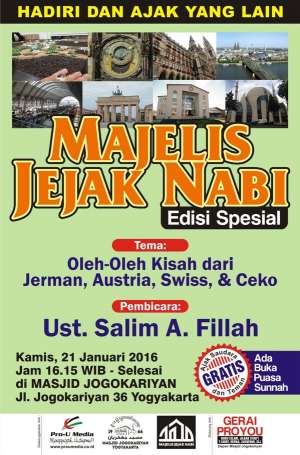 Majelis Jejak Nabi Edisi Spesial di Masjid Jogokariyan