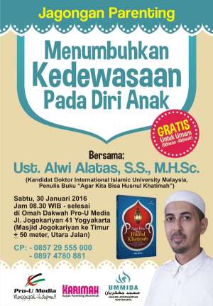 Jagongan Parenting: Menumbuhkan Kedewasaan Pada Diri Anak