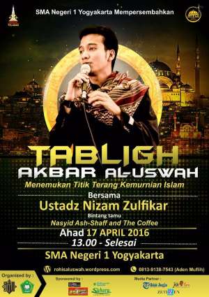 Tablig Akbar with Ustadz Nizam Zulfikar di SMAN 1 Yk, Gratis utk umum