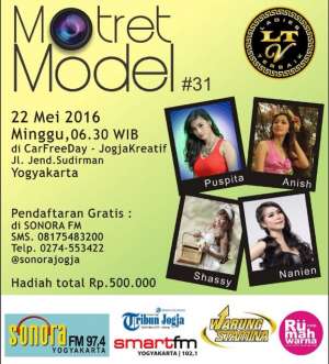 Ikuti Motret Model, Minggu pagi, 22 Mei 2016