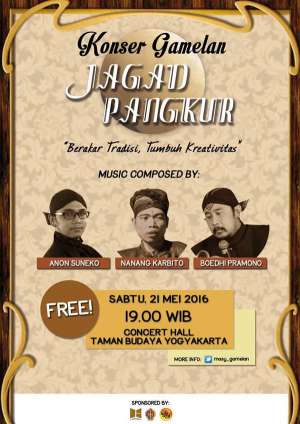 Konser Gamelan 'JAGAD PANGKUR' di  Concert Hall TBY
