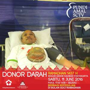 Donor darah di Masjid Gedhe Kauman