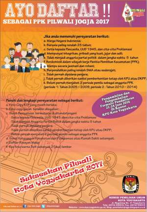 Panitia Pemilihan Kecamatan (PPK) Pilwali Jogja 2017