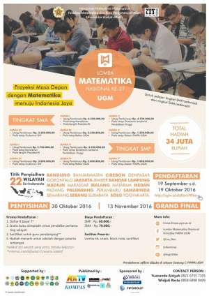 Lomba Matematika Nasional Ke-27 UGM