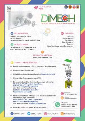 Technology Fair | Dimech : Desaign Innovation  of Mechanical