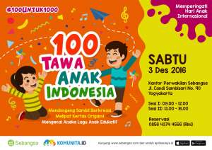 100 Tawa Anak Indonesia