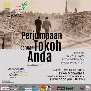 Bincang-bincang sastra " Perjumpaan Dengan Tokoh Anda "