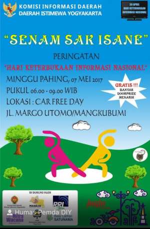 Senam Sak Isane Dalam Rangka Hari Keterbukaan Informasi Nasional 