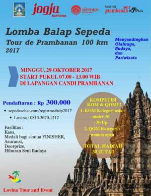 Lomba Balap Sepeda "Tour de Prambanan 100 km