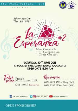 New Comers & Pre-Competition Choir Concert "La Esperanza" 