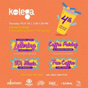 KEDAI KOLEGA 4th ANNIVERSARY : Coffee Cup Lettering Competition 