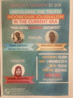 Seminar and Talkshow ED 2018 : Indonesian Journalism