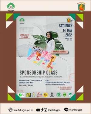 Sponsorship Class 'Be Communicative and Creative, Getting Deal with Partnership'