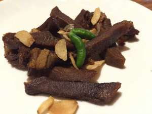 Menu pilihan lidah goreng gurih 