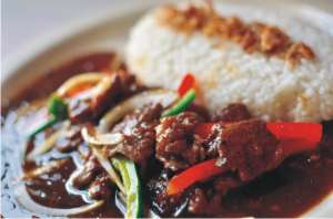 Rice Beef black pepper