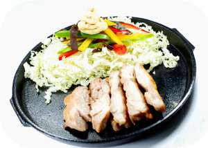 steak BBQ chicken