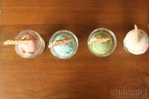 Aneka pilihan ice cream Tip-Top yang disediakan 
