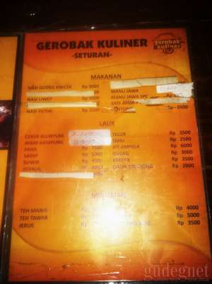Buku Menu