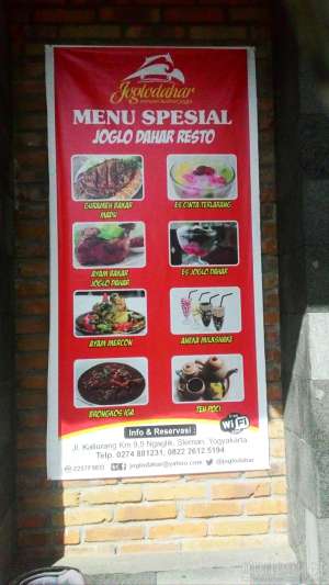 Menu spesial di Joglo Dahar