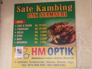 Sate Syamsuri Jogja