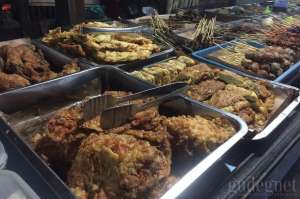Aneka lauk di Angkringan Wijilan