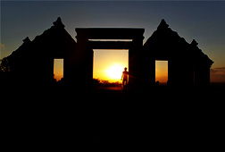 Beautiful Landscape from Ratu Boko Palace