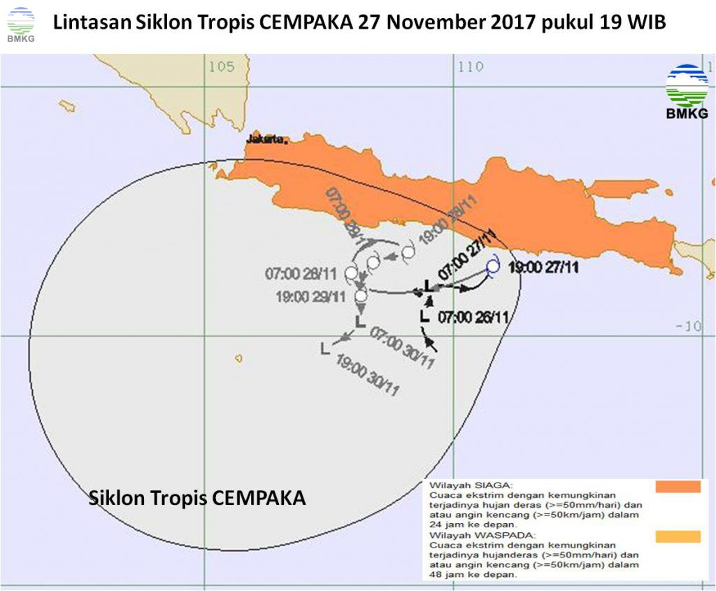 Prakiraan Cuaca Hari Ini, 29 November 2017, Jogja Masih Akan Hujan