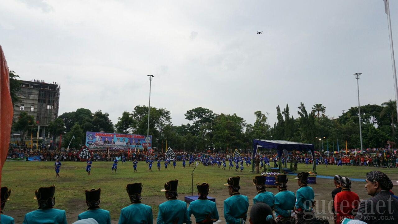 67 Bregada Sleman Ikuti Upacara Perayaan HUT Sleman Ke-102