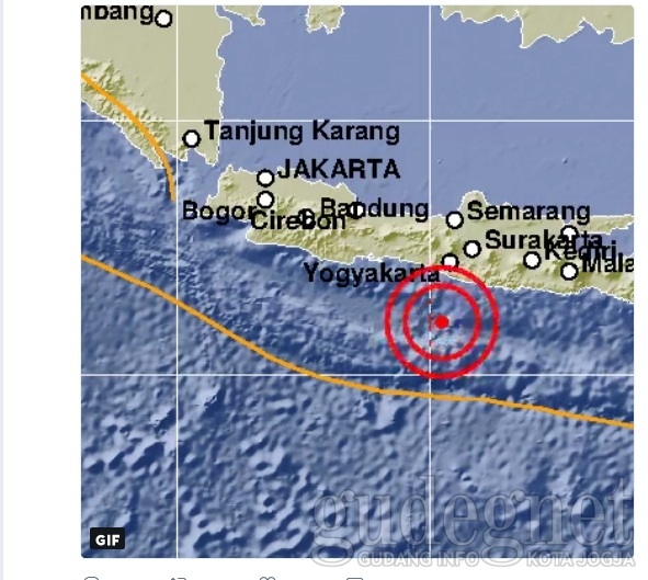 Dini Hari, Jogja Diguncang Gempa 5,8 SR