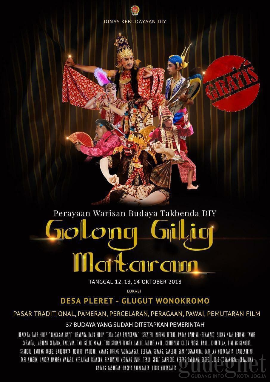 Jadwal Acara Perayaan Warisan Budaya Takbenda DIY 2018