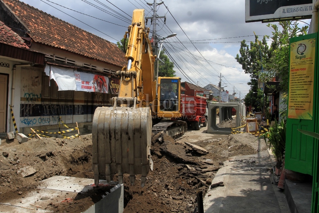 Ada Proyek SAH, Jalan Kemasan Kotagede Ditutup 